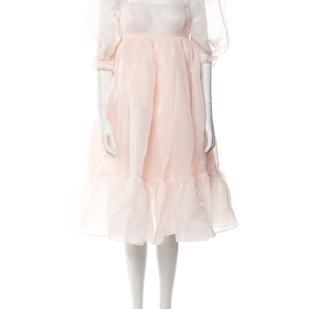 Selkie Peach Puff Midi Dress